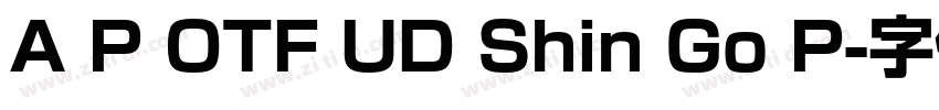 A P OTF UD Shin Go P字体转换 A P OTF UD Shin Go P字体转换